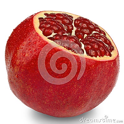Pomegranate isolated on white. Stock Photo