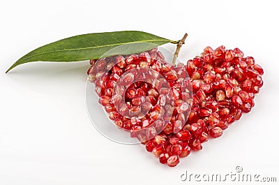 Pomegranate , Punica apple (Punica granatum L.) Stock Photo