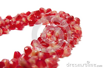 Pomegranate seeds Stock Photo
