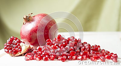 Pomegranate seeds Stock Photo