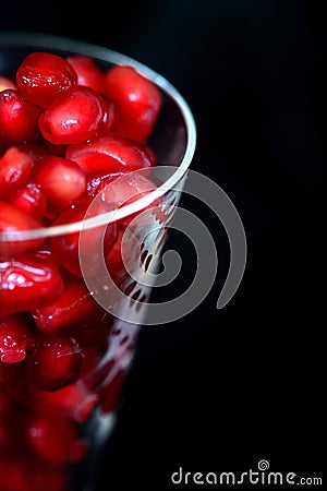 Pomegranate seeds Stock Photo