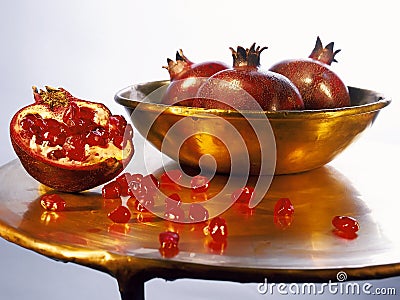 Pomegranates Stock Photo