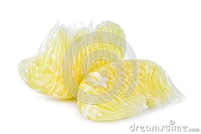 Pomelo citrus fruit, tropical fruit isolated on white Stock Photo