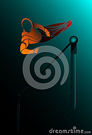 Â  Pommel crossbar 4.0 Vector Illustration