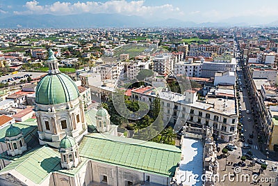 Pompei from abowe Editorial Stock Photo