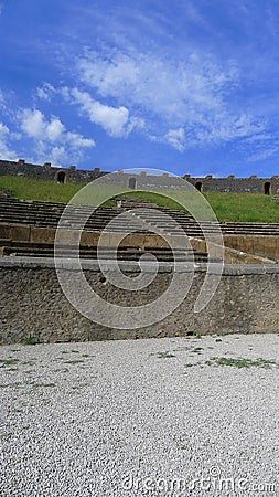 Pompeii, the Amphitheater Stock Photo