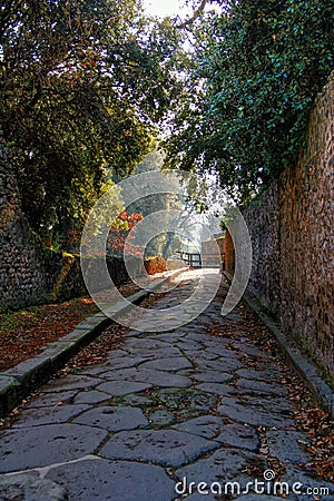 Pompeii garden Stock Photo