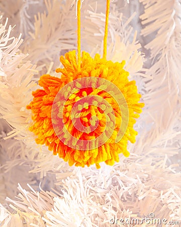 Pompom decoration Stock Photo