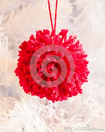 Pompom decoration Stock Photo