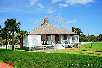 Ponce de Leon lighthouse maintenance room Stock Photo