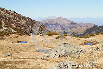 Ponds in the mountain Stock Photo