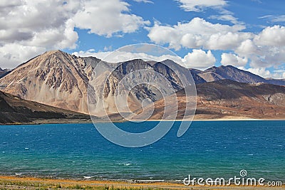 Pongong Tso lake, Ladakh, Jammu & Kashmir, India Stock Photo