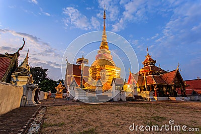 Pongsanuk Temple,Lampang, Thailand. Asia-Pacific Heritage Award for Cultural Heritage Conservation from UNESCO Stock Photo