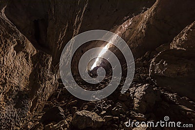 Ponicova cave, Romania Stock Photo