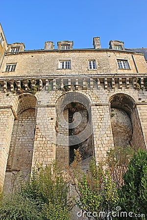 Pons Castle, Framce Stock Photo