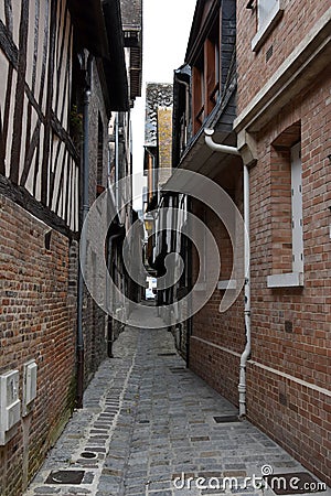 Pont Audemer, picturesque little village in Normandy Stock Photo