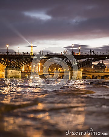 Pont des arts bridge Paris Stock Photo