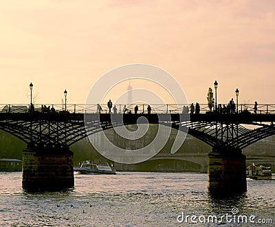 Pont des arts paris Stock Photo