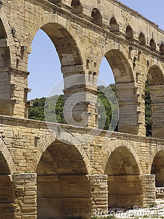 Pont du Gard Stock Photo