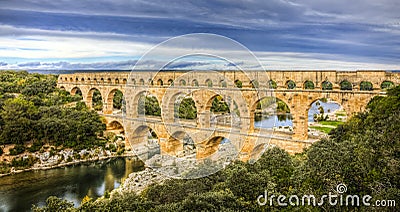 Pont Du Gard Stock Photo