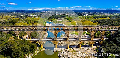 Pont du gard Stock Photo