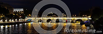 Pont Neuf Bridge Paris panorama Editorial Stock Photo