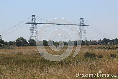 Pont transbordeur de Rochefort ( France ) Stock Photo