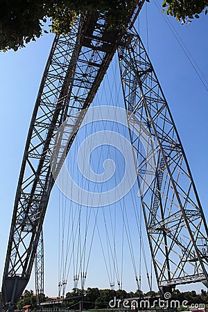 Pont transbordeur de Rochefort ( France ) Stock Photo