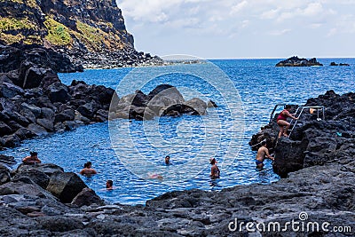 Ponta da Ferraria Editorial Stock Photo