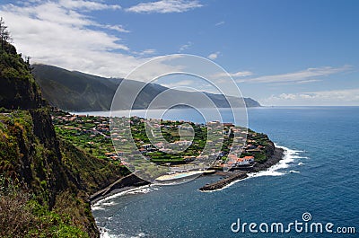 Ponta Delgada town, Madeira Stock Photo