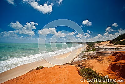 Ponta do Madeiro near Tibau do Sol and Pipa Brazil Stock Photo