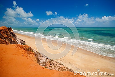 Ponta do Madeiro near Tibau do Sol and Pipa Brazil Stock Photo