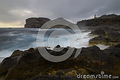 Ponta dos Capelinhos, Faial island, Azores, Portugal Stock Photo