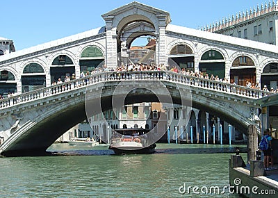 Ponte di Rialto Editorial Stock Photo