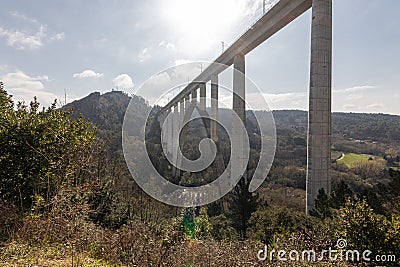 A Ponte Ulla, Galicia, Spain Editorial Stock Photo