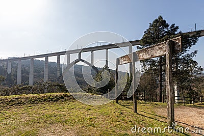 A Ponte Ulla, Galicia, Spain Editorial Stock Photo
