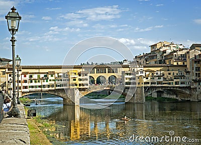 Ponte Vecchio The Famous Bridge Editorial Stock Photo