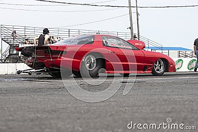 Pontiac firebird on the track Editorial Stock Photo