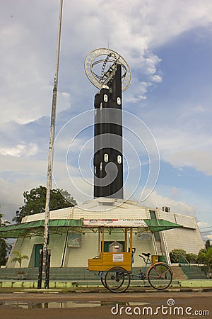 Pontianak equator monument Editorial Stock Photo