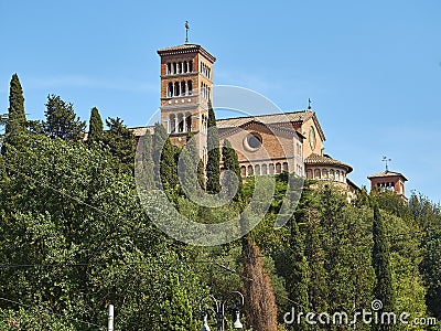 The Pontifical University of Santo Anselmo of Rome. Lazio, Italy. Stock Photo