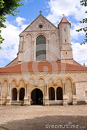 Pontigny abbey France Stock Photo