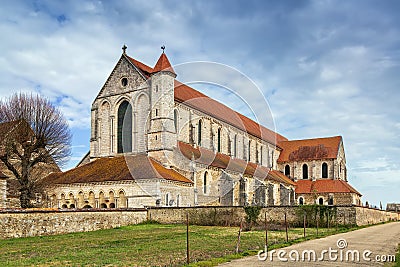 Pontigny Abbey, France Stock Photo