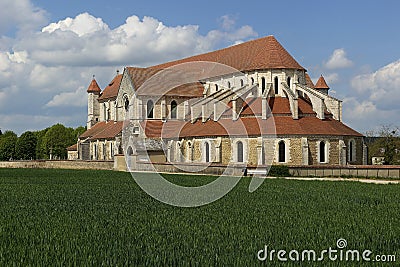 Pontigny Abbey Stock Photo