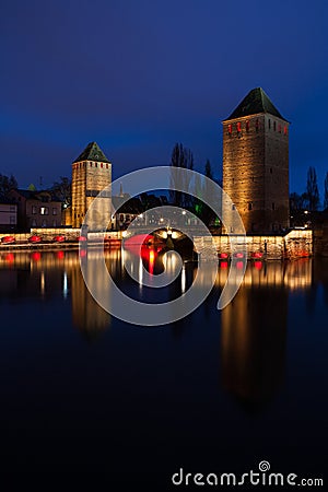 Ponts Couverts, Strasbourg, France Stock Photo