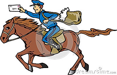 Pony Express Stock Photo