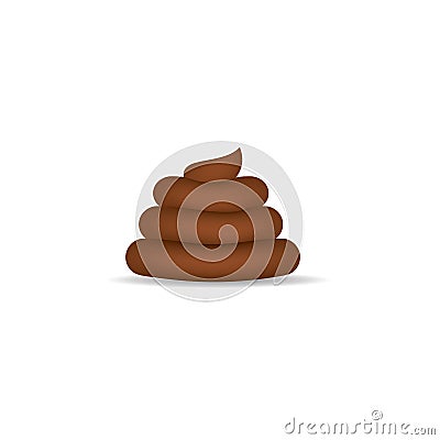 Poo icon illustration design Cartoon Illustration