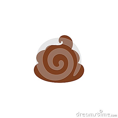 Poo icon illustration design Cartoon Illustration