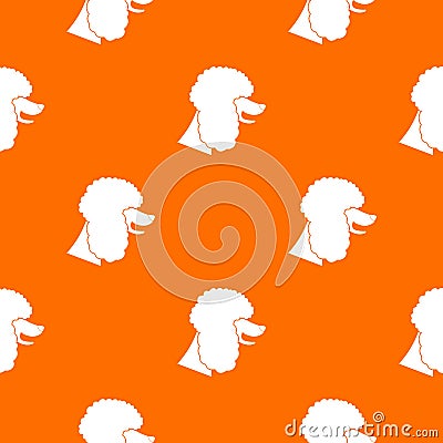 Poodle dog pattern seamless Vector Illustration