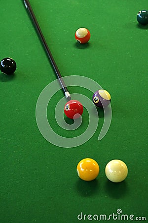 Pool balls Stock Photo