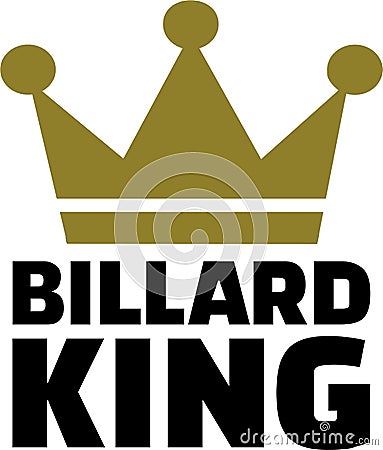 Pool Billard King Vector Illustration